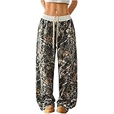 Floerns Women's Realtree Camouflage Baggy Sweatpants Elastic Waist Drawstring Athletic Pants