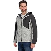 Reebok mens Full Zip Hooded Sweater Fleece Jacket