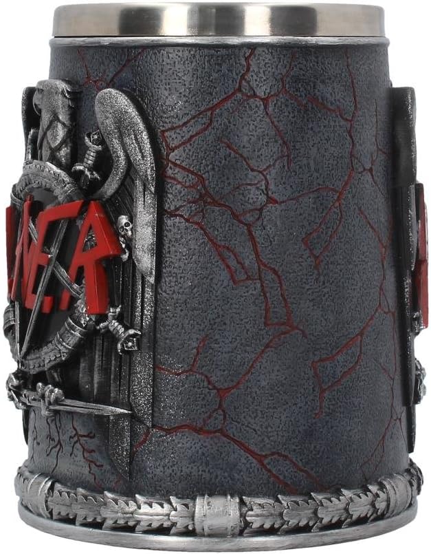 Nemesis Now B4128M8 Slayer Tankard Mug 14cm Black, Resin w/Stainless Steel Insert , Grey - Image 3
