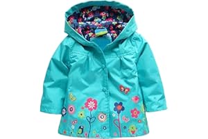 Arshiner Girl Baby Kid Waterproof Hooded Coat Jacket Outwear Raincoat Hoodies