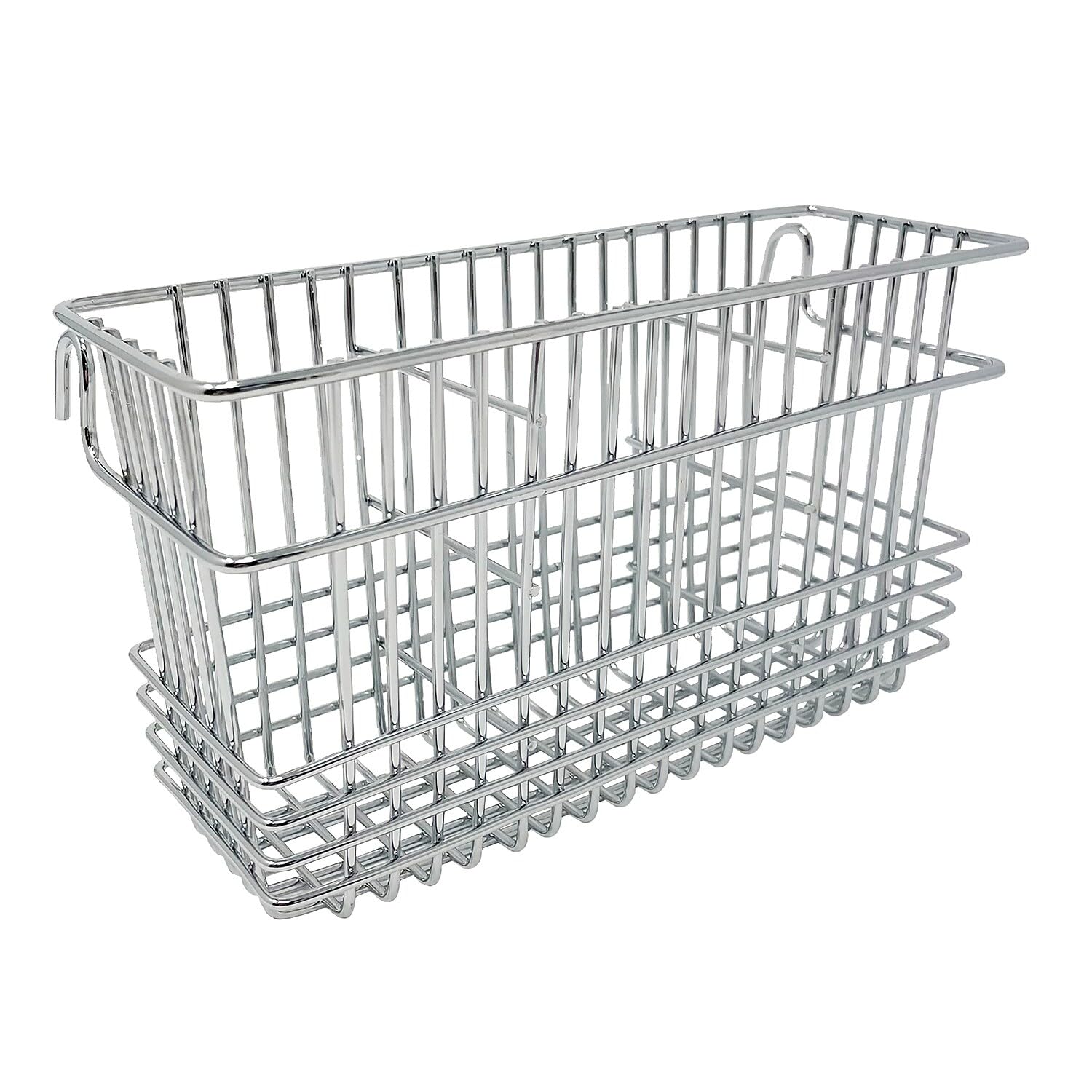 Utensil Drying Rack, 3 Compartments, Chrome