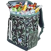 BAGNEER Camping Cooler Backpack Bag 25L, Insulated Picnic Camo Tactical Lunch Box, Leakproof Lightweight Thermal Backpack, Outdoor BBQ Food Drink Ice Cooling Bag for Men Women