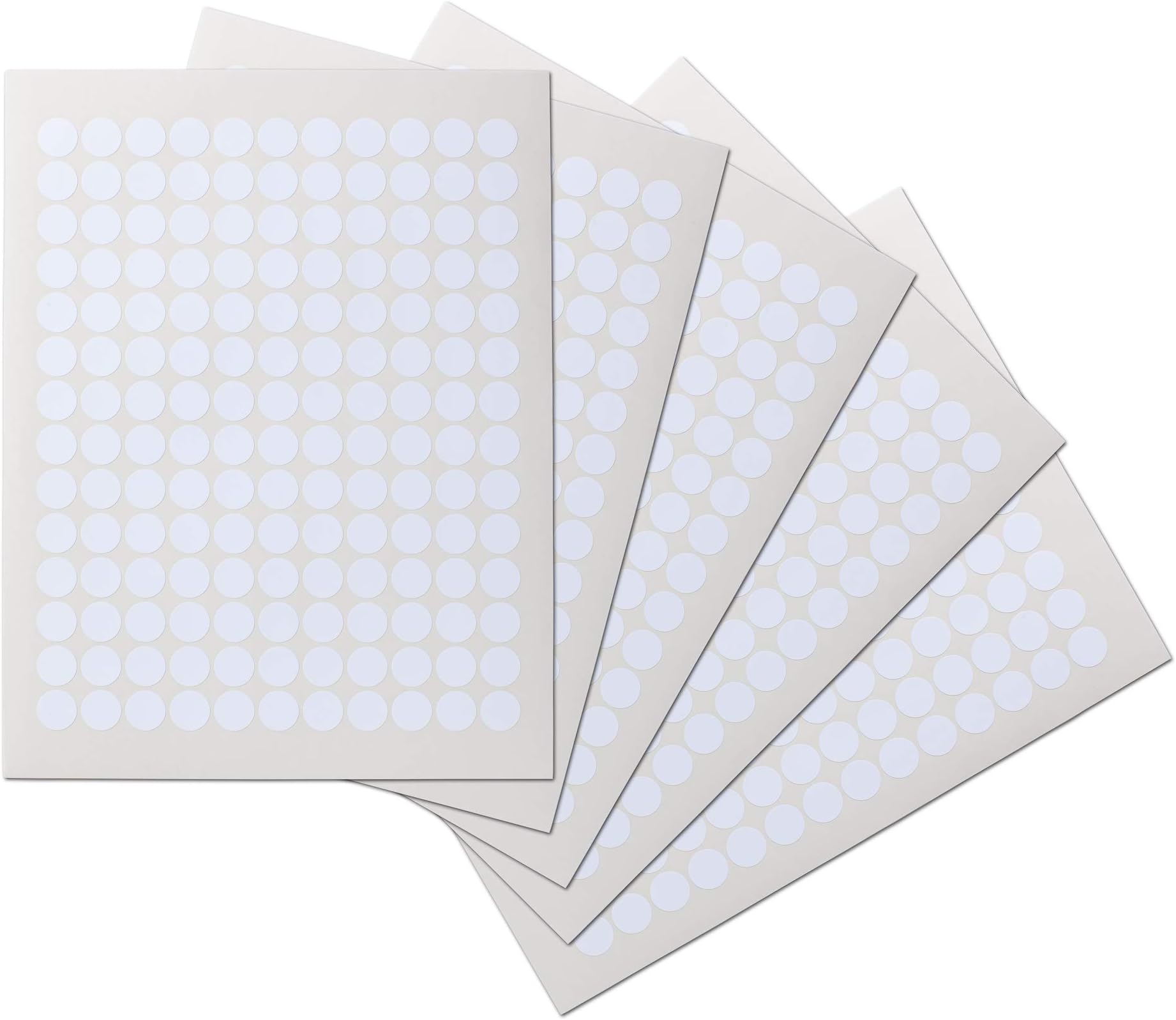 Waterproof Essential Oil Labels, 770 Circles, 0.625 Inch Diameter, Oil Proof, Highly Durable Blank Stickers, for 5ml and Larger Bottle Caps