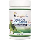 UnRuffledRx Parrot Calming Supplement - Bird Supplements for Stress Relief - L-Theanine and GABA Calm Avian Formula for Conur