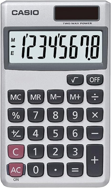 Casio Sl 300sv Solar Powered Standard Function Calculator