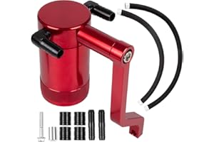 RANSOTO Oil Catch Can 6.4 5.7 HEMI Billet Compatible with 2011-up Chrysler 300 Dodge Charger Challenger Jeep Grand Cherokee Z-Bracket Technology (Red)