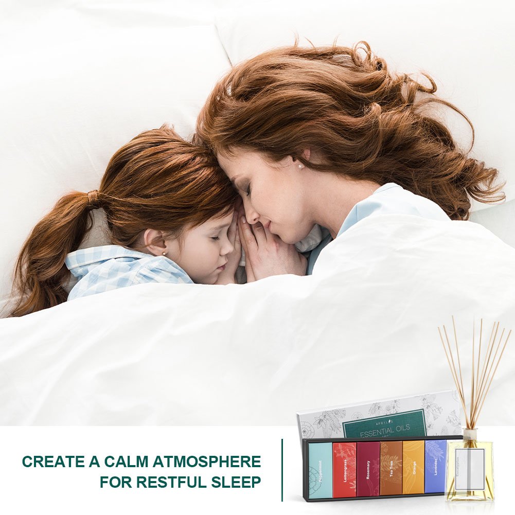 Aromatherapy Top 7 Essential Oils 100% Pure & Therapeutic-Grade, Essential Oil Set - Basic Sampler Gift Set & Kit (Rosemary, Lavender, Peppermint, Eucalyptus, Lemongrass, Orange, Tea Tree)