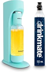 DrinkMate OmniFizz Sparkling Beverage Maker Arctic Blue 1L Bottle 60L CO2 view 1