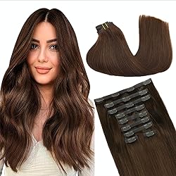 GOO GOO Clip in Hair Extensions Real Human