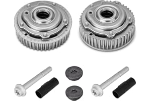 Engine Timing Intake & Exhaust Camshaft Sprocket Cam Phaser VVT Gear with Bolts Compatible with Chevy Cruze Sonic Aveo Trax, 
