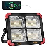 LeKaufen 100W LED Solar Work Light, 288 LED 10000LM