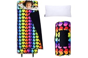 Wildkin Kids Original Nap Mat – Cozy Kids Sleep Mat with Pillow, ideal for School & Travel