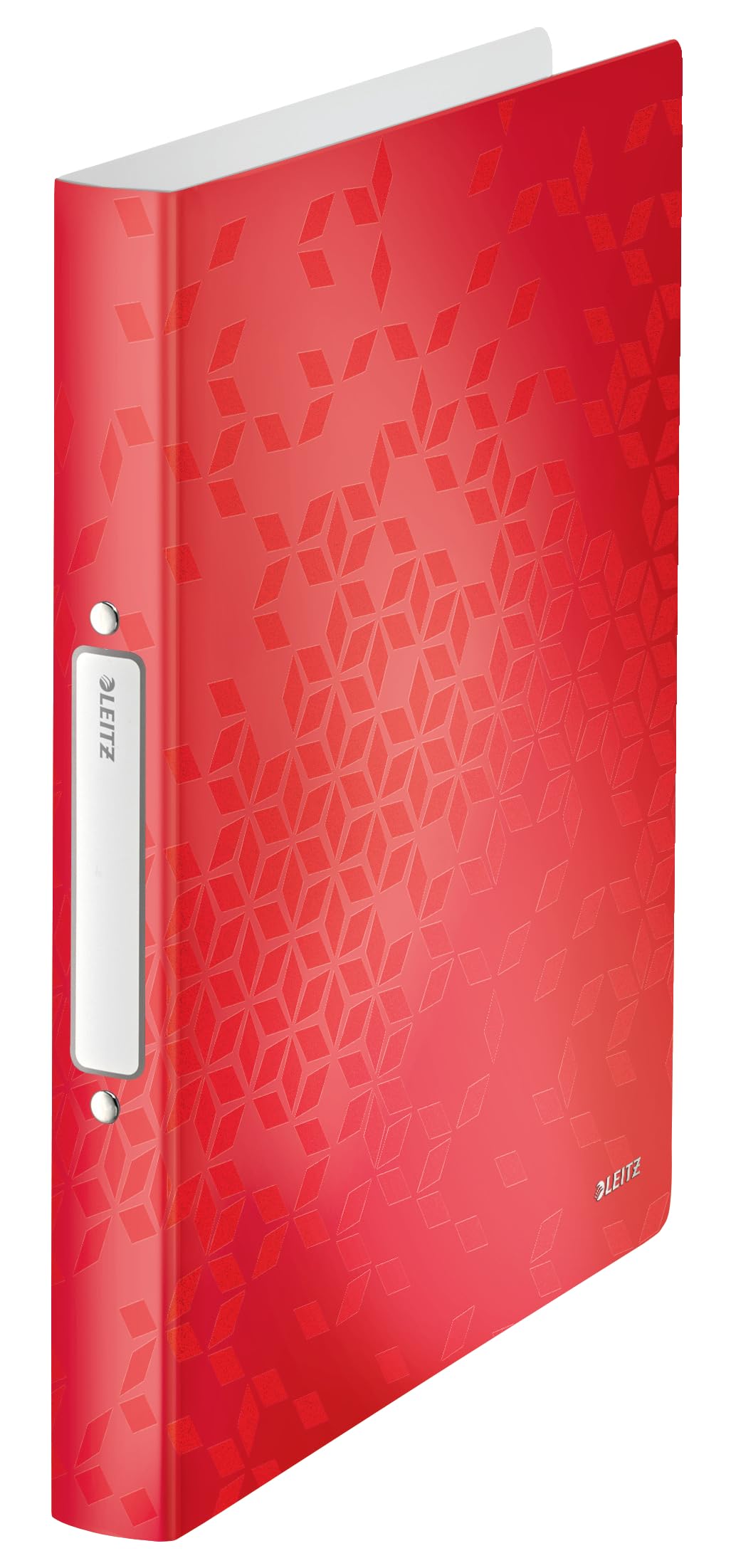 Leitz Wow 2 Ring Binder, Holds up to 190 Sheets, 32 mm Spine, A4 Size, Red, 42570026