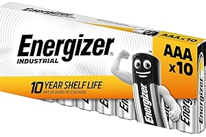 ENERGIZER MAX Energizer Industrial Alkaline AAA Battery LR03 1.5V - Pack of 10