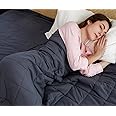 AN Weighted Blanket 20 lbs, (60” x 80”, Queen Size) Adult Heavy Blanket, Breathable Cotton with Natural Glass Beads