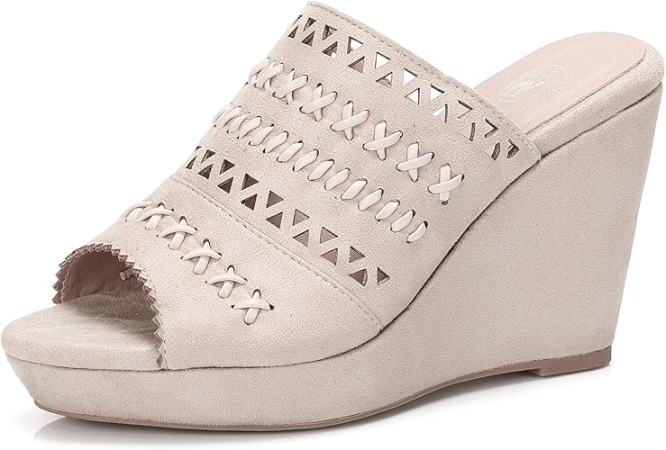 Amazon.com | CAMEL CROWN Women's Wedge Sandals Comfort High Heel Platform Slippers Open Toe 
