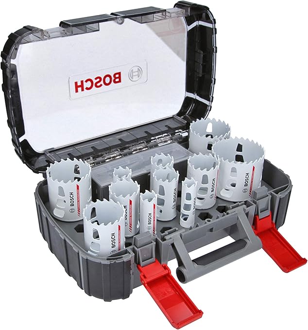 Bosch Professional 2608594185 13 Pieces Jeu De Scies Trepan Au Carbure De Tungstene Endurance For Heavy Duty Universal Accessoires Pour Perceuses Couleur Size Amazon Fr Bricolage