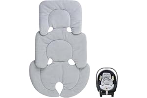 EISZHJK Infant Car Seat Insert Compatible with Chicco Keyfit 30, Carseat Insert Support for Infant, Soft Head and Body Support, Reversible Design Cushion Pad, Non-Slip, for Car Seats, Swing and Strollers