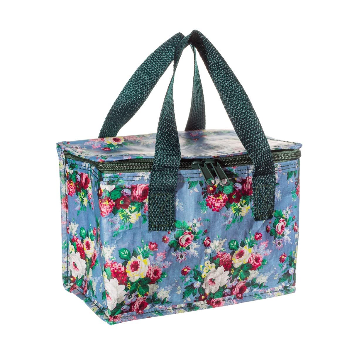 Sass & Belle Delphine Blue Vintage Rose Lunch Bag