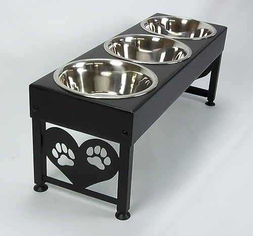Triple bowl dog feeder Clearance
