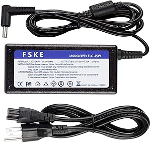 FSKE 45W 19.5V 2.31A AC Laptop Charger for Dell Inspiron 15-3000 15-5000 15-7000 13-7000 17-5000 17-7000 11-3000 13-5000 14-3000 14-5000 Series 5559 5558 5555 3552 Series Charger 4.5x3.0mm