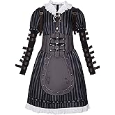 miccostumes Women's Cosplay Costume Set Dress with Waistband and Knee High Socks Halloween