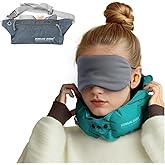 ZugBie Inflatable Travel Pillow for Airplane, Inflatable Neck Pillow Airplane for Travel Office Nap Neck Support, Buy 1 Get 3