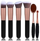 BS-MALL Face Foundation Powder Liquid Cream Oval Makeup Brushes Set Synthetic Makeup brushes(Pack of 6)