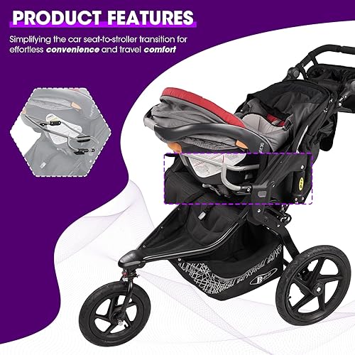 Touri Infant Car Seat Adapter Connect BOB Gear Single Jogging