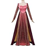 hahomin Adults Sarah Sanderson Costume Dress Sanderson Sisters Sarah Witch Cosplay Long Dress Women for Halloween Party