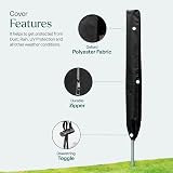 WINSOME Waterproof Rotary Washing Line Cover with Zip - Black view 3