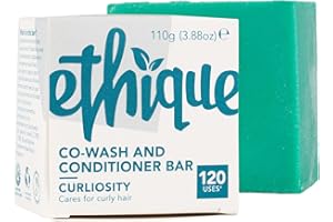 Ethique Curl Conditioner Bar for for Thick, Curly Hair - Curliosity |Curl Defining, Deeply Moisturizing, Vegan, Cruelty-Free, 3.88 oz