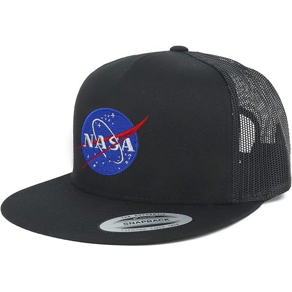 Wayne's World Embroidered Flatbill Trucker Cap - 5 Panel Mesh Back Snapback Hat - View #10