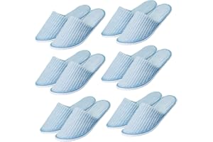 LiliGloris 6/10/12 pairs of disposable slippers, hotels, guesthouses, beauty SPA clubs, bridesmaid sl for weddings, outdoor camping, easy-to-carry for home guests, Provide plus size options
