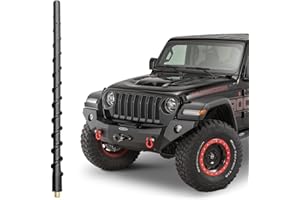 VOFONO 13 Inch Antenna for Jeep Wrangler Gladiator 2007-2025, Short Antenna Upgrade for JL JK Rubicon Sahara Unlimited Sport Willys 4xe Mojave High Altitude Jeep Accessories