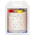 6-pack 10x10x12 Inch Clear Cake Boxes with Handle - Tall Cake Carrier & Transport Container