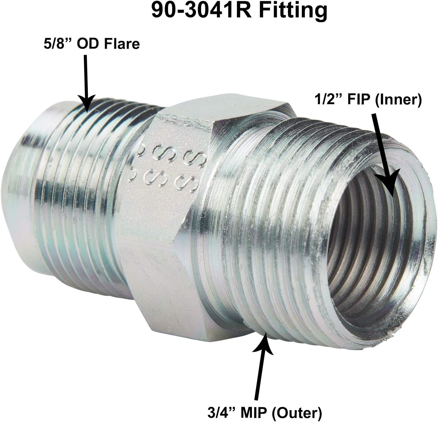Dormont Safety-Shield Gas Appliance Connector Kit (0240892) 30C-3131KIT-48B - 5/8 In. OD (1/2 In. ID) 1/2 In. MIP X 1/2 In. MIP X 3/4 In. MIP X 48 In. Length Yellow Coated: Home Improvement