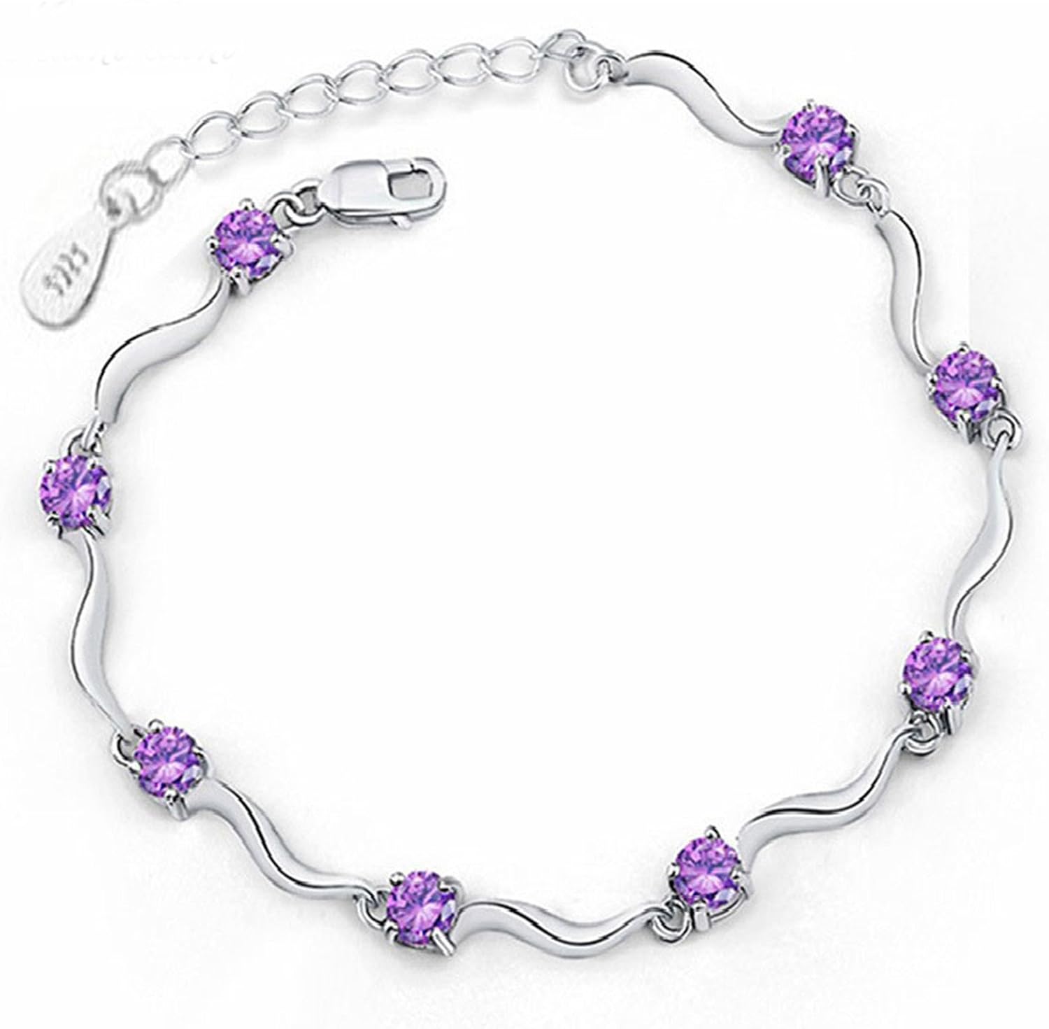 Aworth Fashion Cubic Zircon Crystal Bracelet for Women Newest Love Gift Vintage