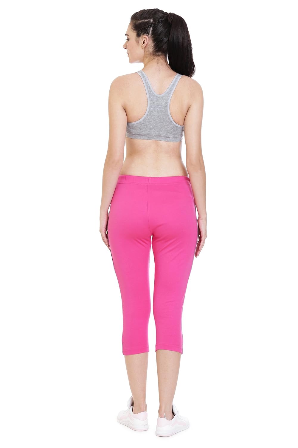 goldstroms women plain cotton yoga/sports/lounge capri