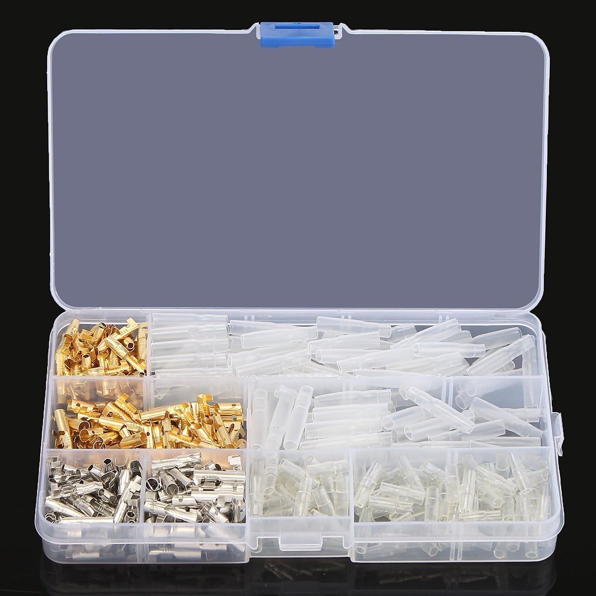 DollaTek 100 works 3.9mm Brass Bullet Terminals Wire Connector Insulation Covers with Case for Car Truck Motorcycle Quad Bike - Image 5