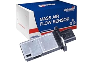 AdvanEX Mass Air Flow Sensor 3L3Z-12B579-BA Compatible with Ford Lincoln Mercury E150 Escape Explorer MKT MKS MKX B2300 B3000 Grand Marquis Milan Sable Replaces MAF0012