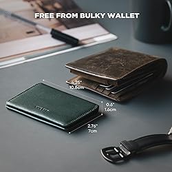 VULKIT Slim Minimalist Card Holder RFID Blocking