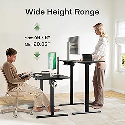 Marsail Electric Standing Desk with One-Whole Piece