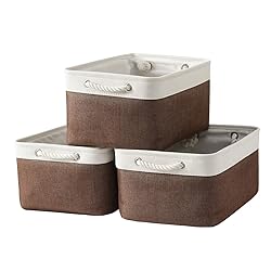 Sacyic Large Storage Baskets for Shelves, Fabric