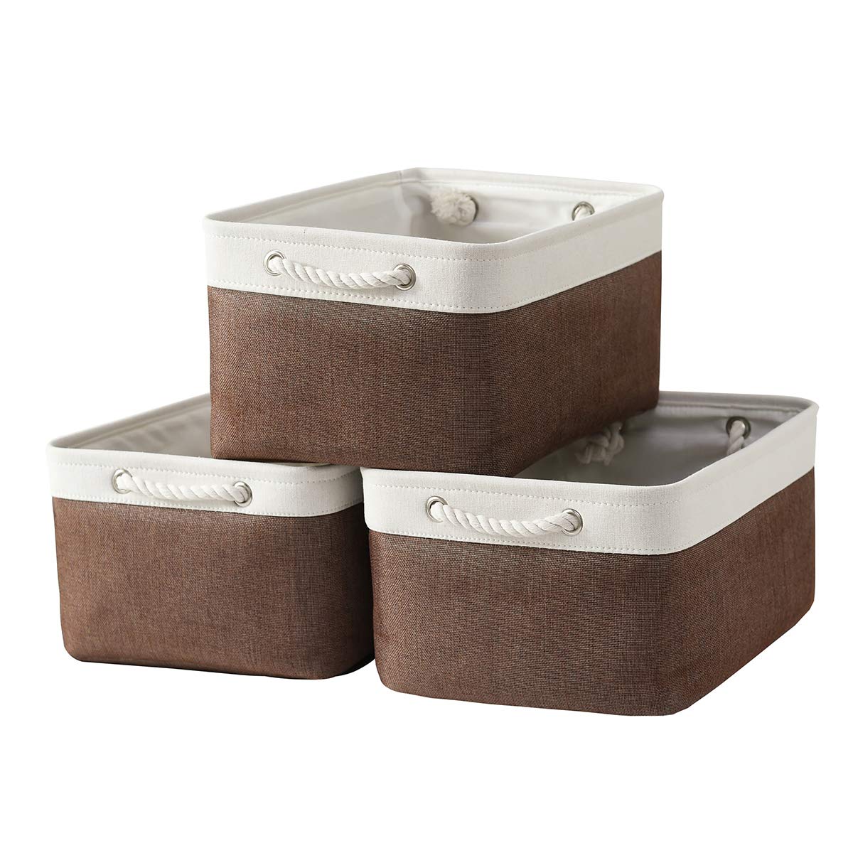 Sacyic Large Storage Baskets for Shelves, Fabric