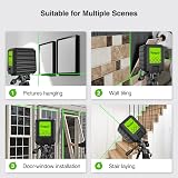 Huepar Laser Level Self-Leveling Green Beam Cross Line 110° Horizontal Vertical view 5