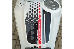 labelbike - 3D Sticker Motorcycle Tank Pad Protection and Decoration in Resin Compatible with Ducati DesertX
