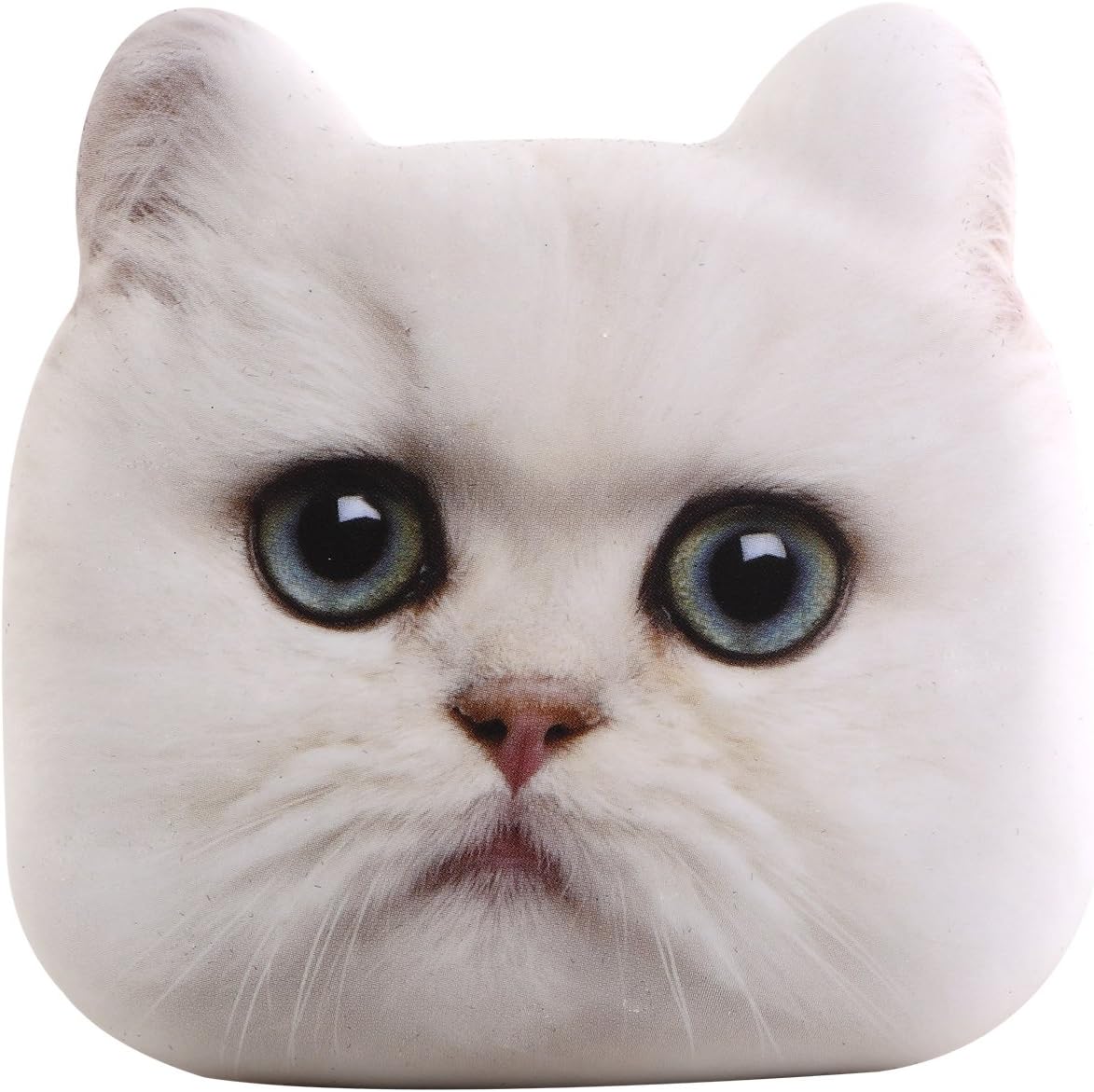 Portable Charger, FOLAMEET 5200mAh Power Bank Ultra-Compact External Battery Pack Cute Cat Series for iPhone iPad Samsung Galaxy and More (ES-White)