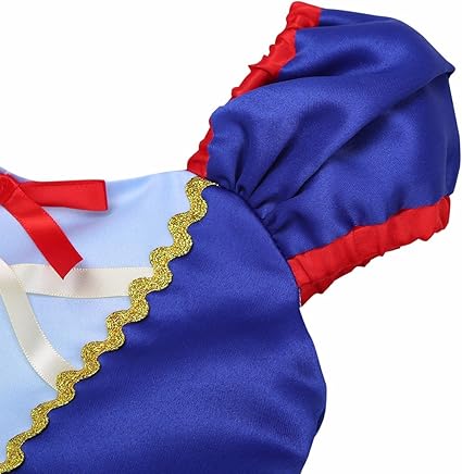 Tiaobug Bebe Fille Deguisement Princesse Blanche Neige Robe Alice Robe Soiree Cosplay Costume Carnaval Robe Anniversaire 12 Mois 5 Ans Vetements Deguisements Centroarco Com