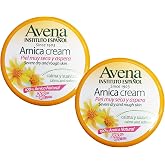 Avena Instituto Espanol Arnica Cream, Severe Dry and Rough Skin, Calms and Softens, 100% Natural Arnica, 2-Pack of 6.8 FL Oz each, 2 Jars